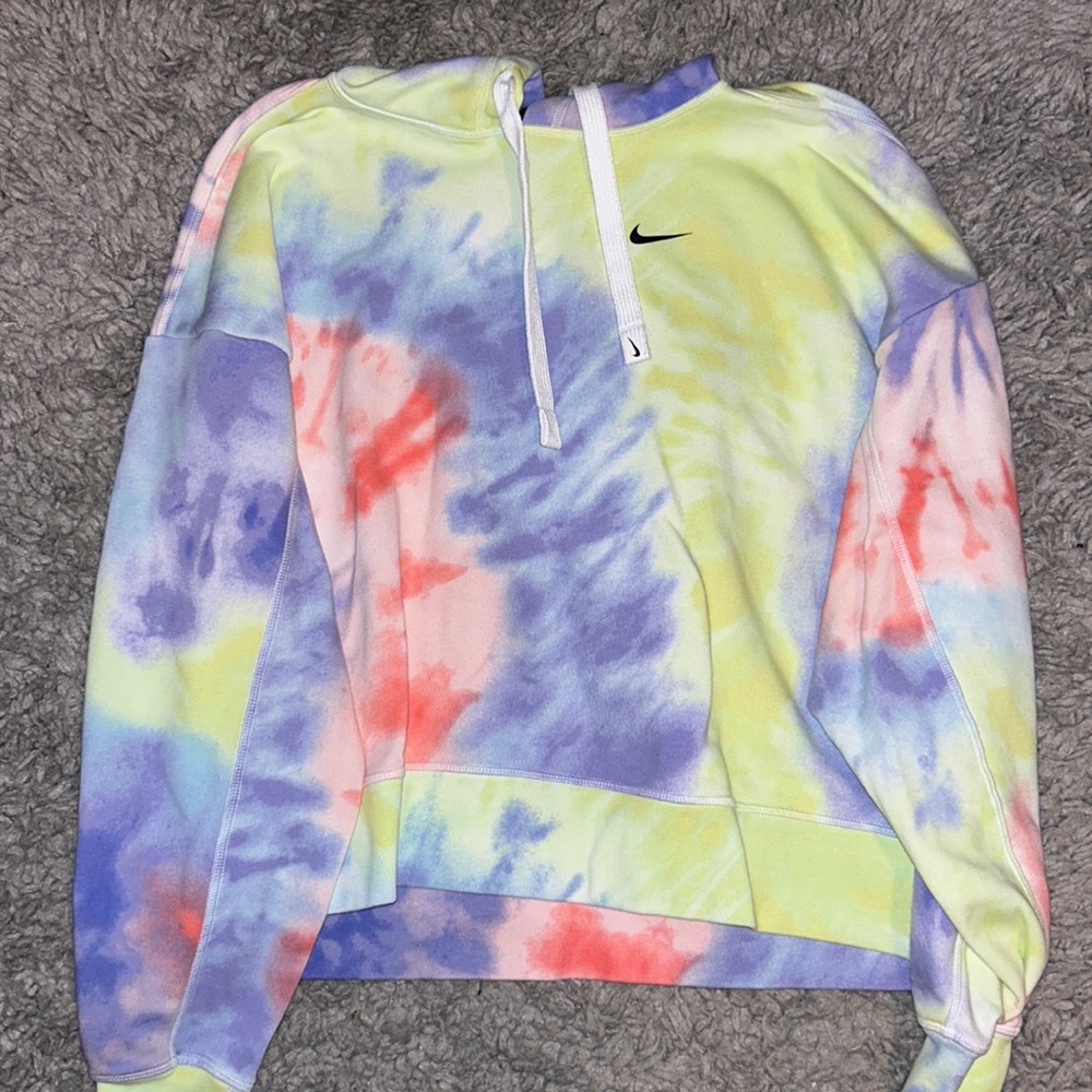 women’s multi color cropped hoodie, nike size small